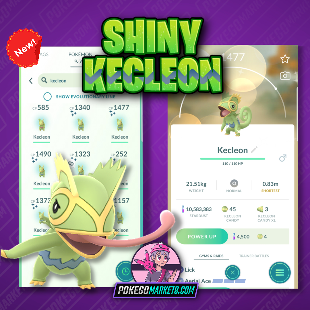 Pokemon Shiny Kecleon Mini P T C 60k