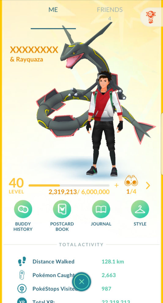 Level 40 Instinct | Shiny Rayquaza | 14 Shiny | 1.4 M Dust | #BA51