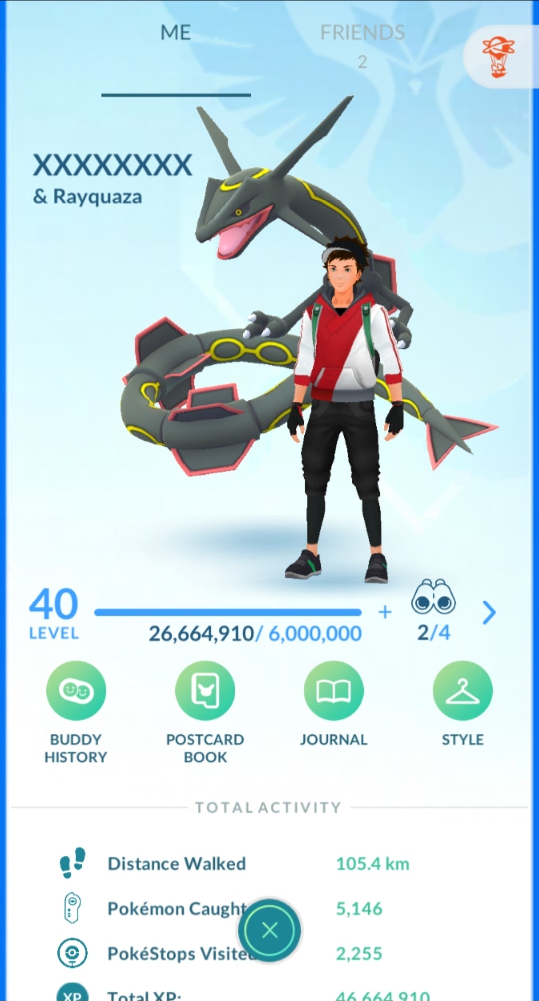 Level 40 Mystic | Shiny Rayquaza | Shiny Deino | 46 Million XP | 2.4M Dust | #BA49