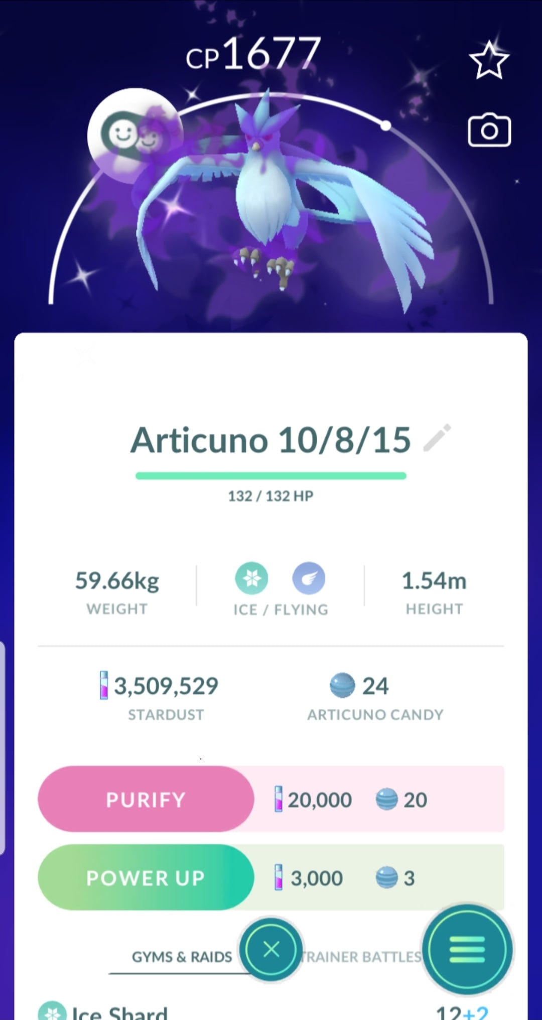 Level 40 Instinct | Shiny Shadow Articuno | 49 Million XP | 22 Shiny | 3.5 M Dust | #BA52