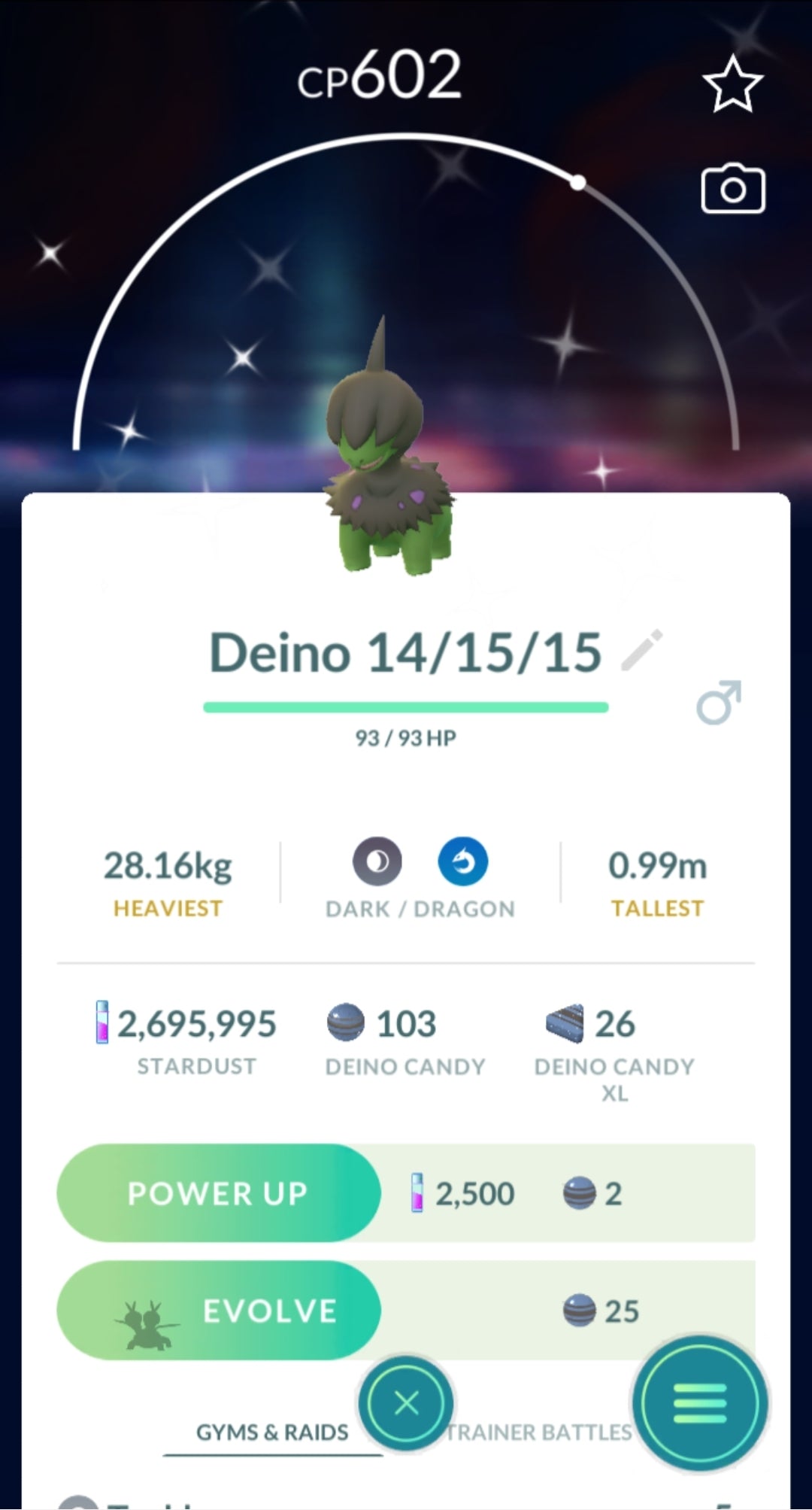 Level 40 Mystic | Shiny Rayquaza | Shiny Deino | 46 Million XP | 2.4M Dust | #BA49