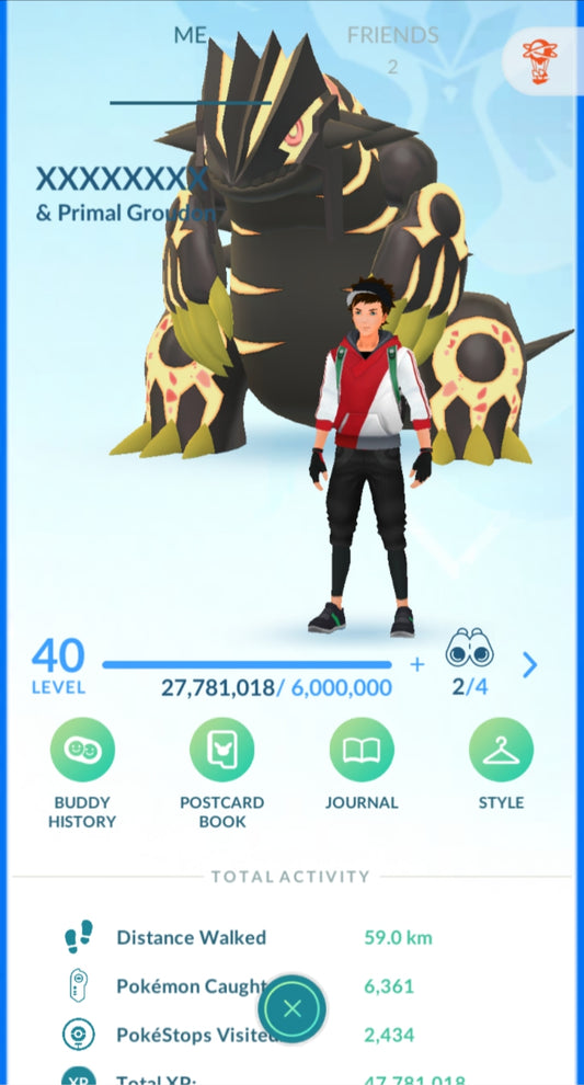 Level 40 Mystic | Shiny Groudon | 47 Million XP | 2.4M Dust | #BA66