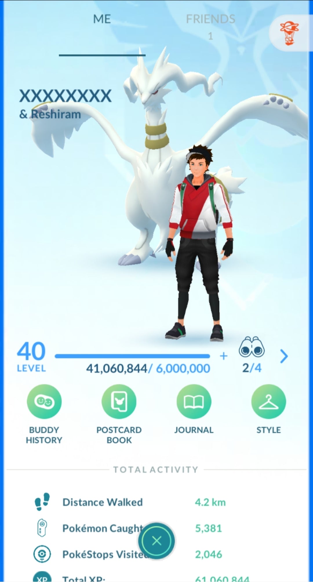 Level 40 Mystic | Shiny Reshiram | 61 Million XP | 2.5M Dust | #BA73