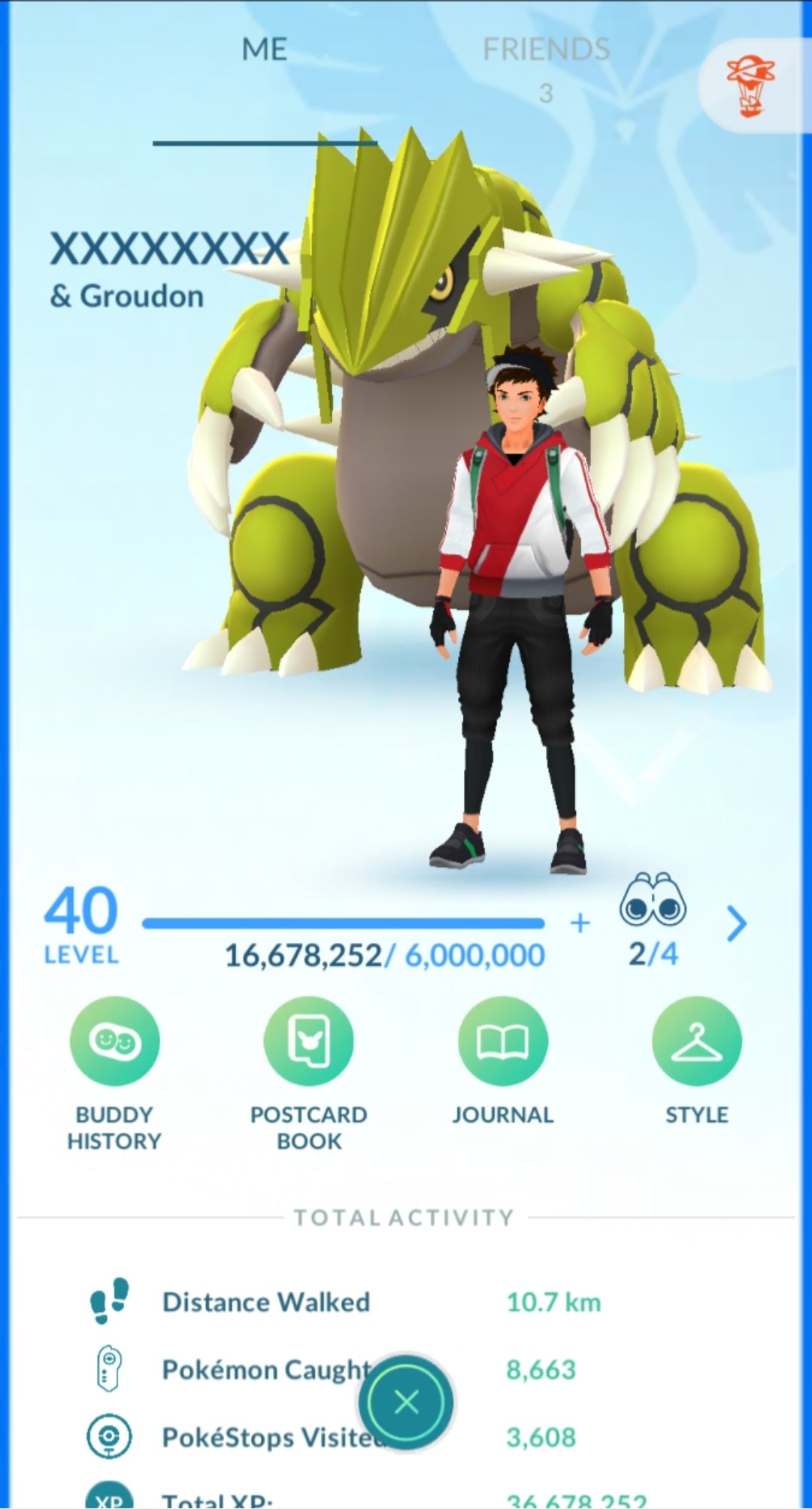 Level 40 Mystic | Shiny Groudon | 36 Million XP | 2.3M Dust | #BA65