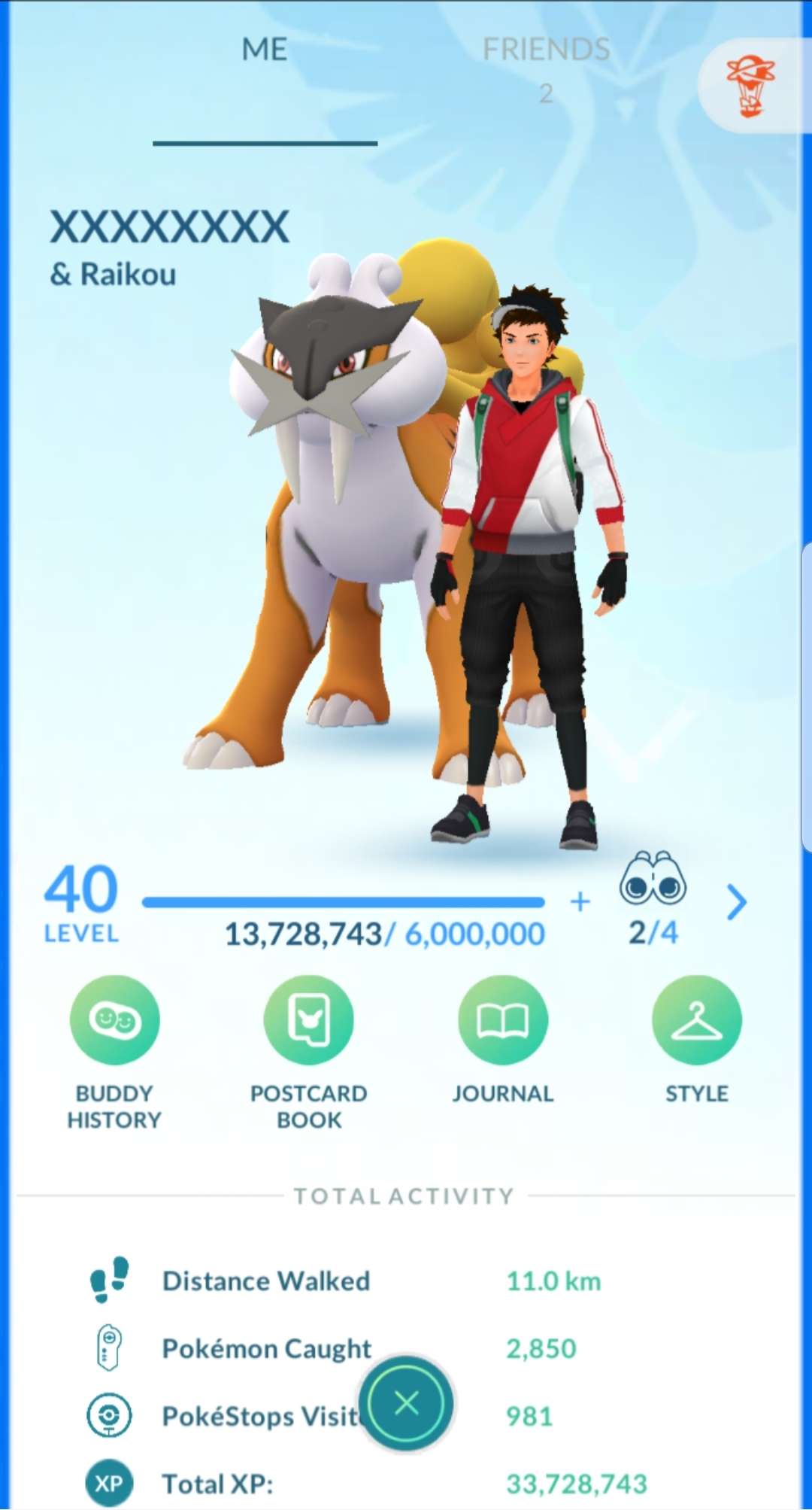 Level 40 Mystic | Shiny Raikou | 33 Million XP | 1.3M Dust | #BA53