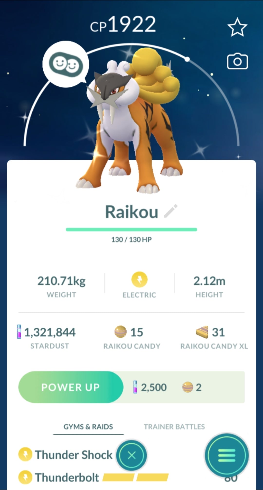 Level 40 Mystic | Shiny Raikou | 33 Million XP | 1.3M Dust | #BA53