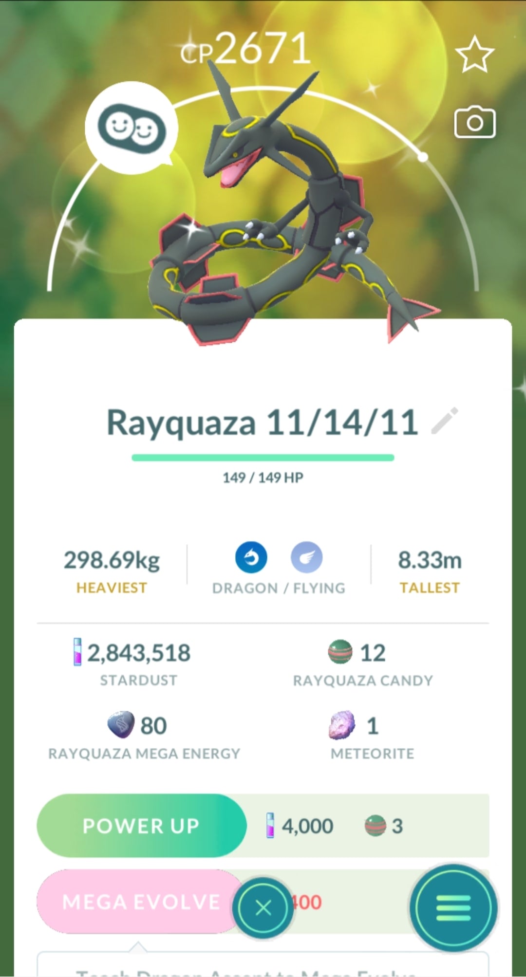 Level 40 Mystic | Shiny Rayquaza | 61 Million XP | 2.8M Dust | #BA61