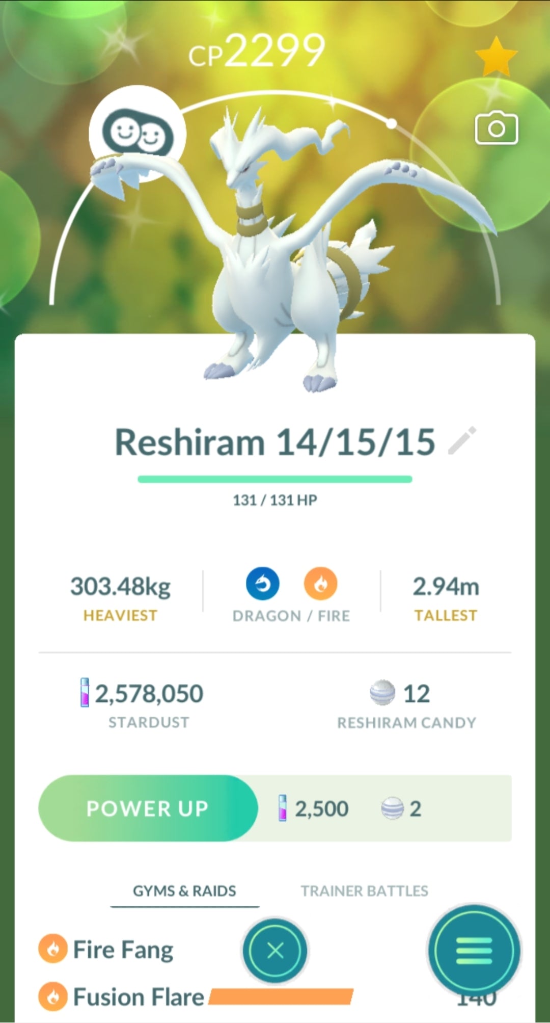 Level 40 Mystic | Shiny Reshiram | 61 Million XP | 2.5M Dust | #BA73