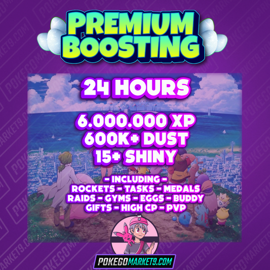 Premium Account Boosting - Raids Tasks Medals Gyms and more