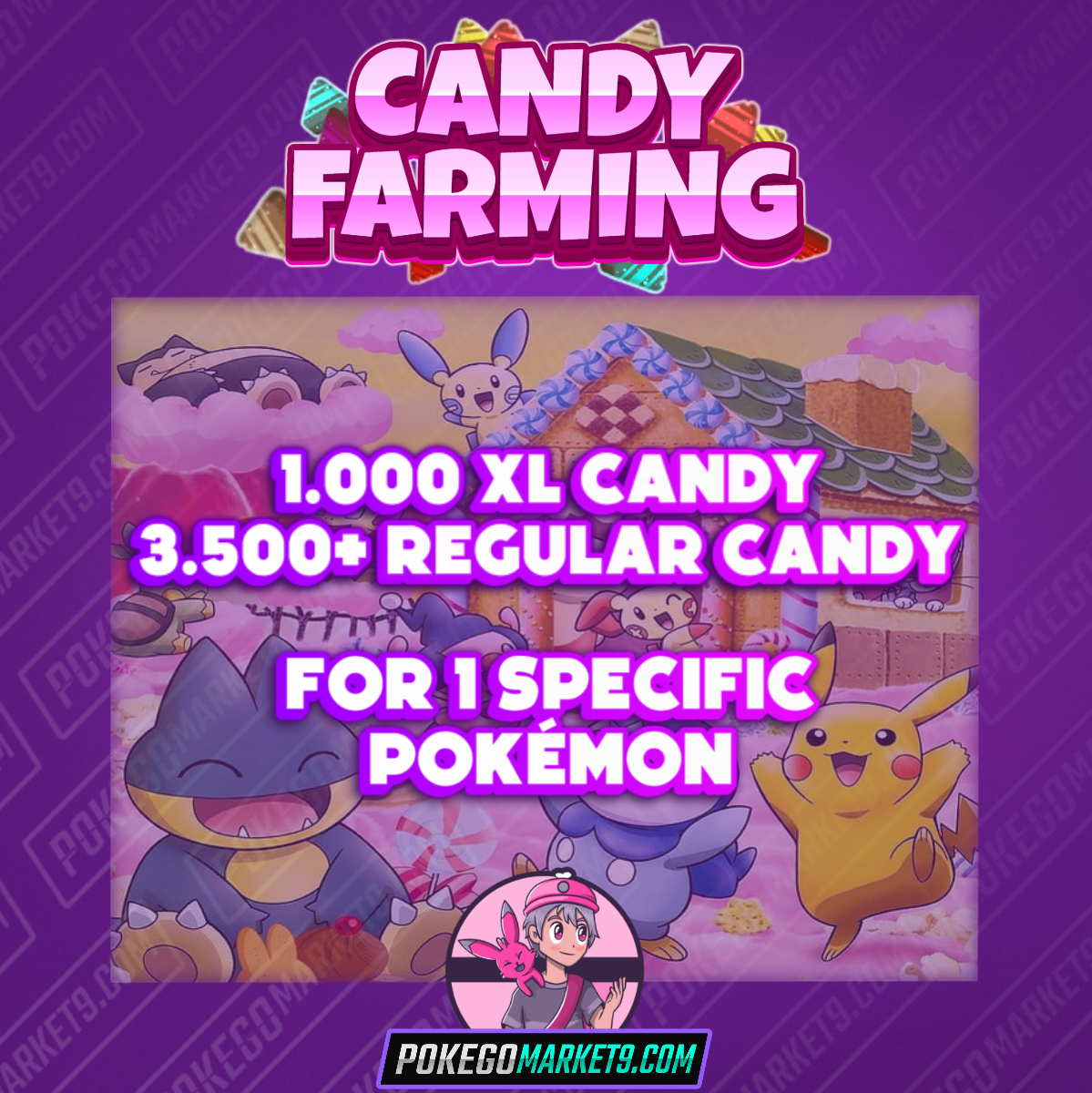 Candy Farming - Regular + XL Candy for specific Pokémon