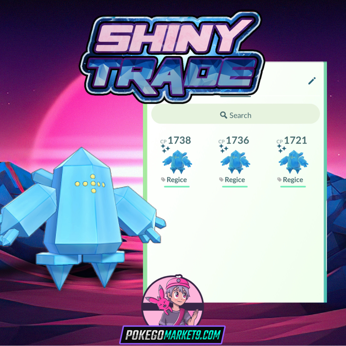 Shiny Regice - Trade